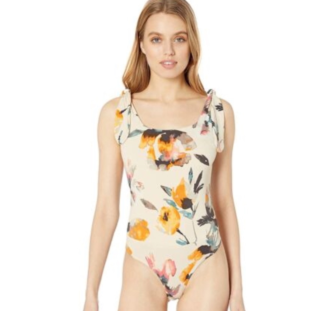 BCBGeneration Women's Abstract Florals Bodysuit Shapewear Size M